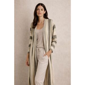 Peruvian Connection Long Open Cardigan Duster 100% Pima Cotton XL